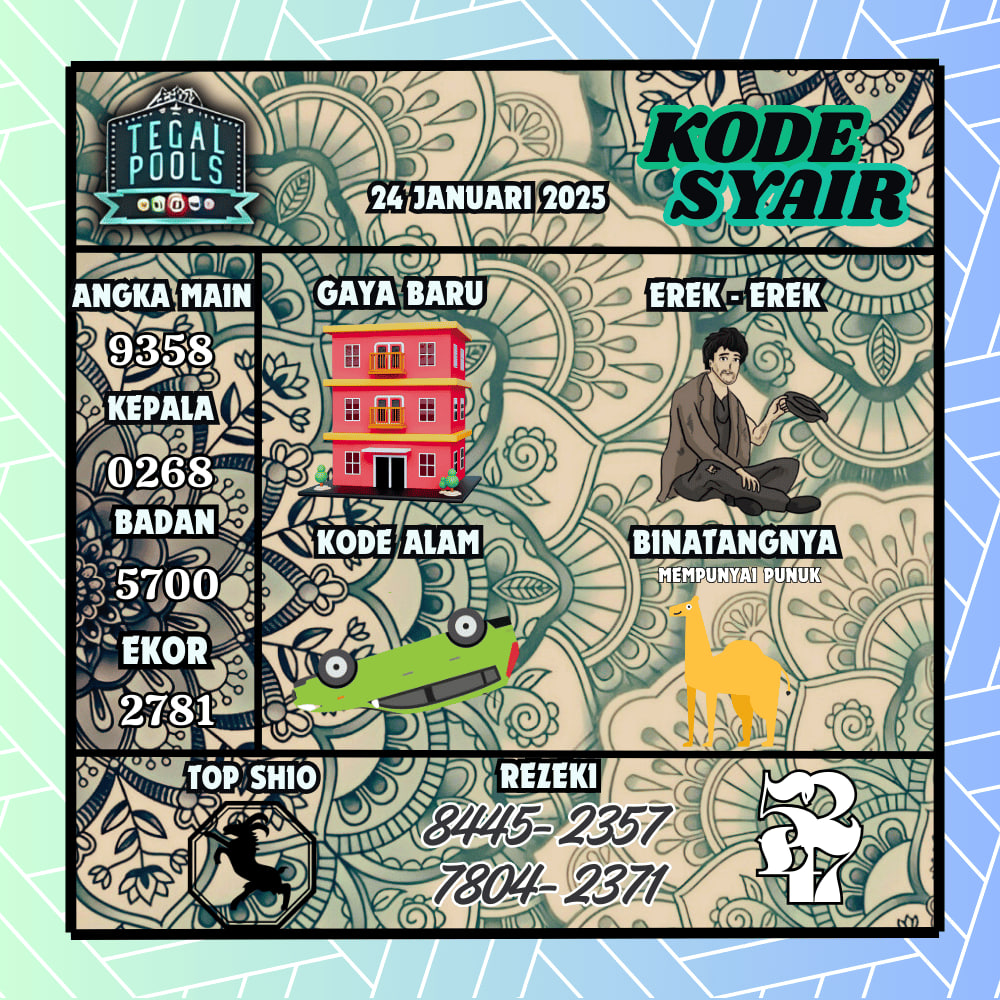 Kode Syair Tegal Pools Januari 2026