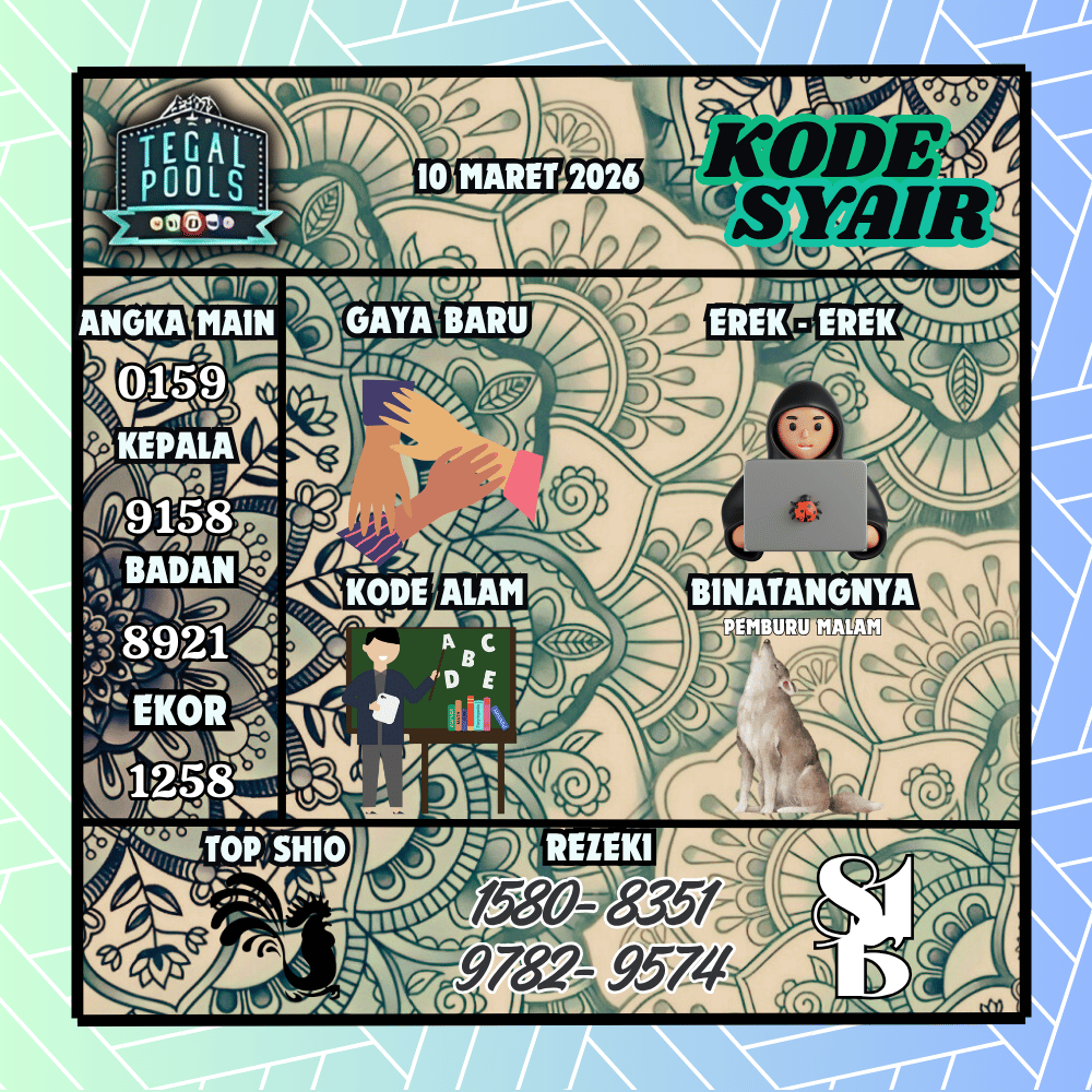Kode Syair Tegal Pools - Maret 2026
