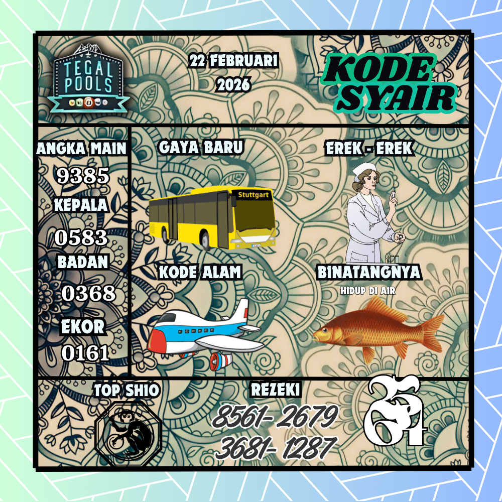 Kode Syair Tegal Pools - Februari 2026