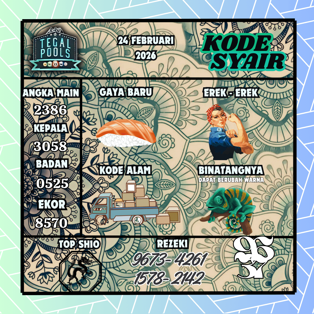 Kode Syair Tegal Pools - Februari 2026