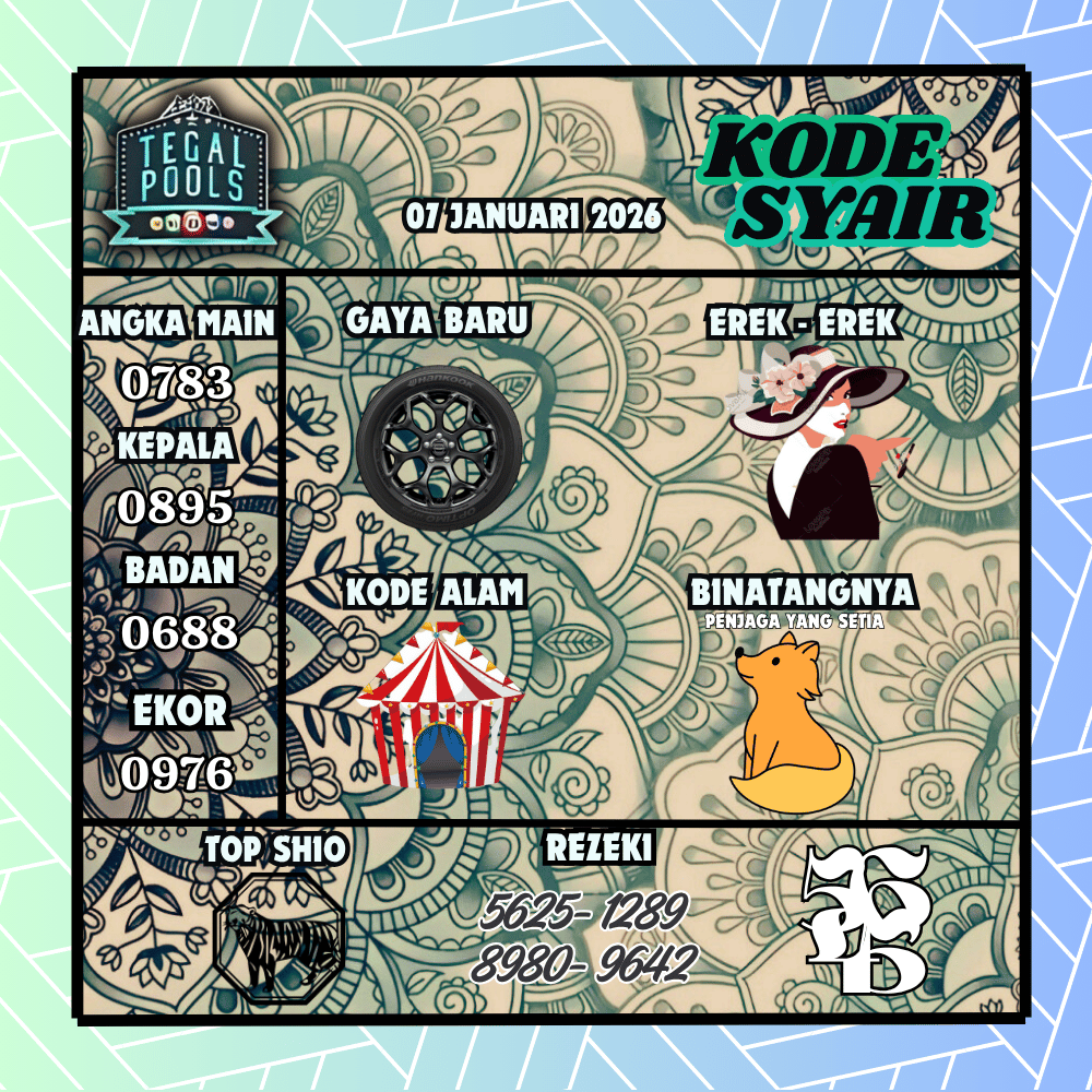 Kode Syair Tegal Pools - Januari 2026