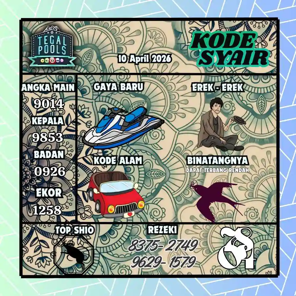 Kode Syair Tegal Pools April 2026