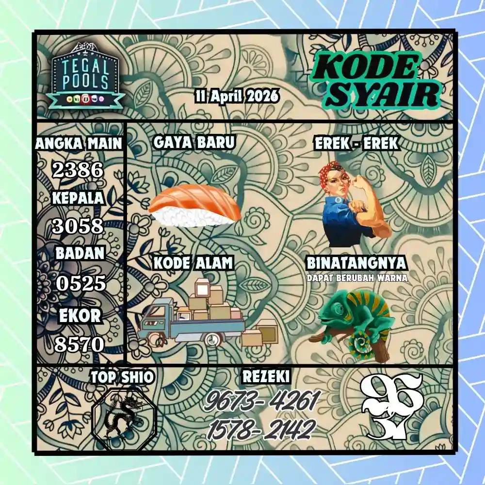 Kode Syair Tegal Pools April 2026