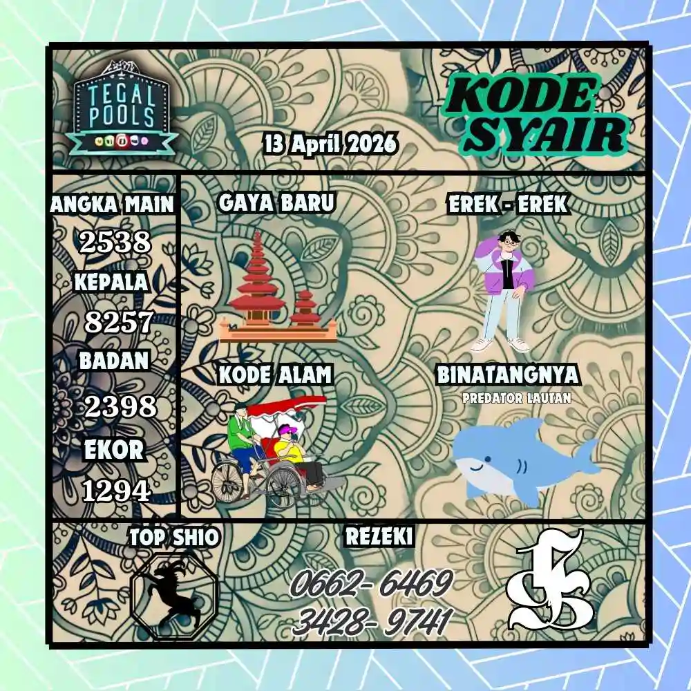 Kode Syair Tegal Pools April 2026