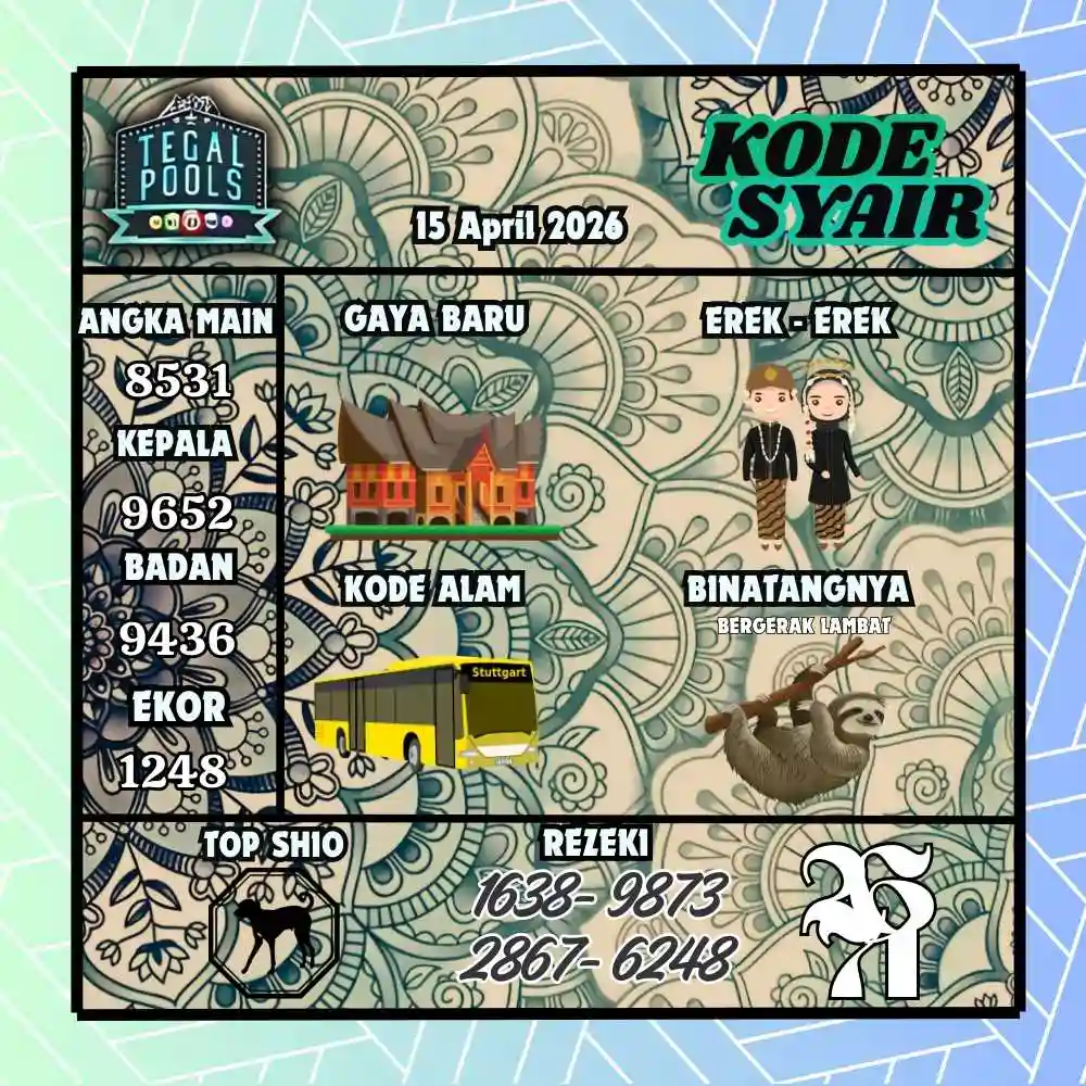 Kode Syair Tegal Pools April 2026