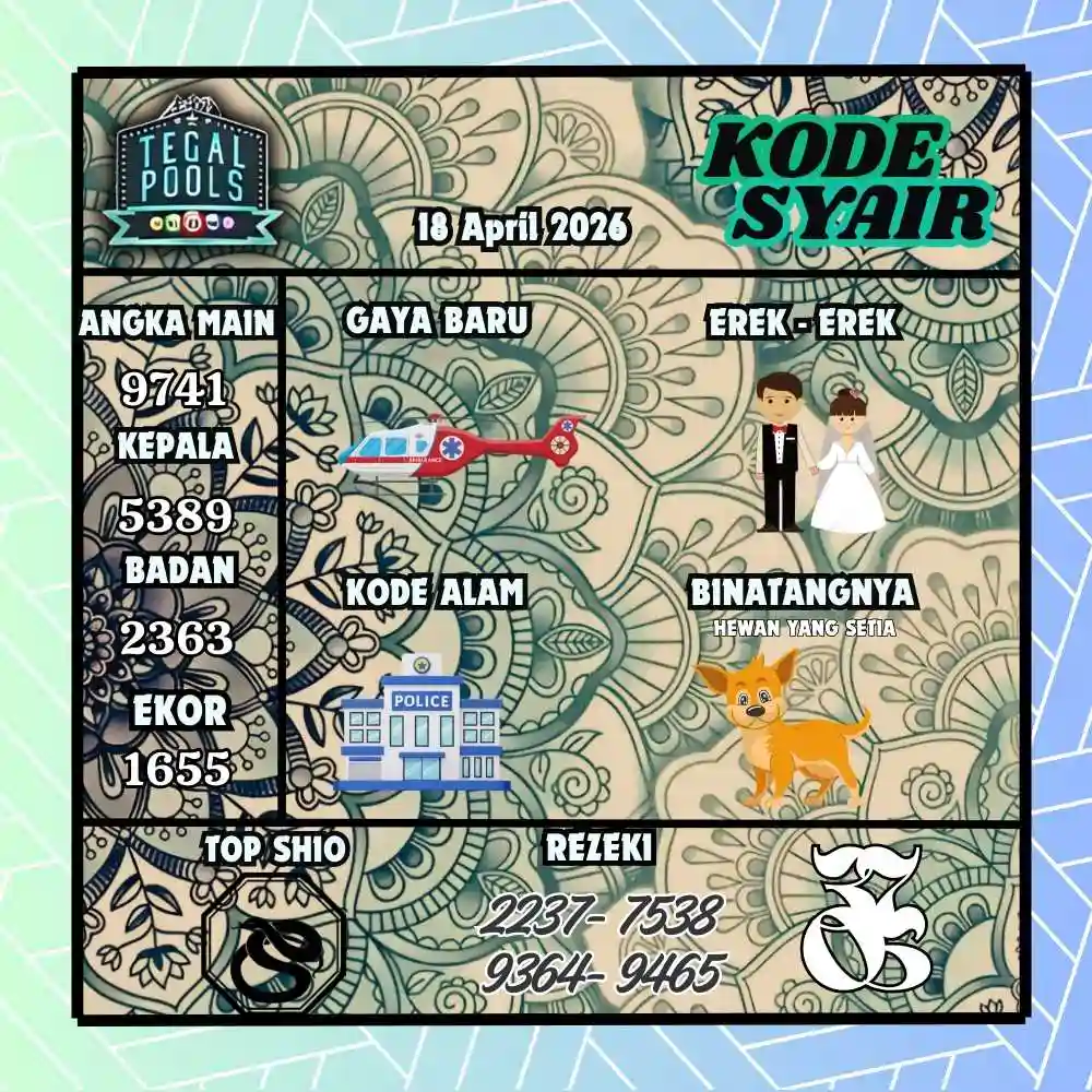 Kode Syair Tegal Pools April 2026