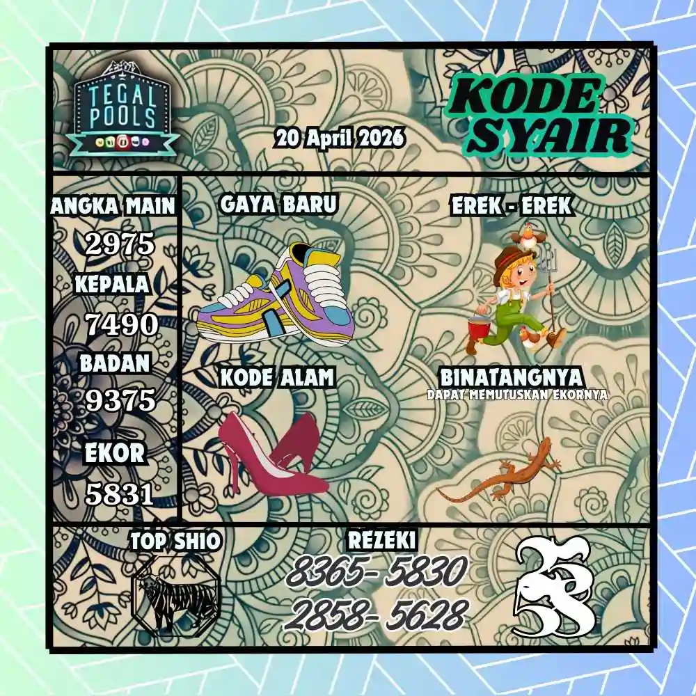 Kode Syair Tegal Pools April 2026