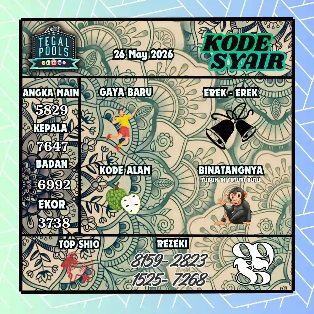 Kode Syair Tegal Pools Mei 2026