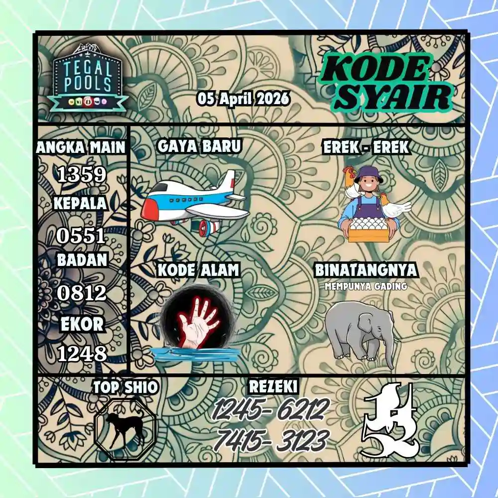 Kode Syair Tegal Pools April 2026