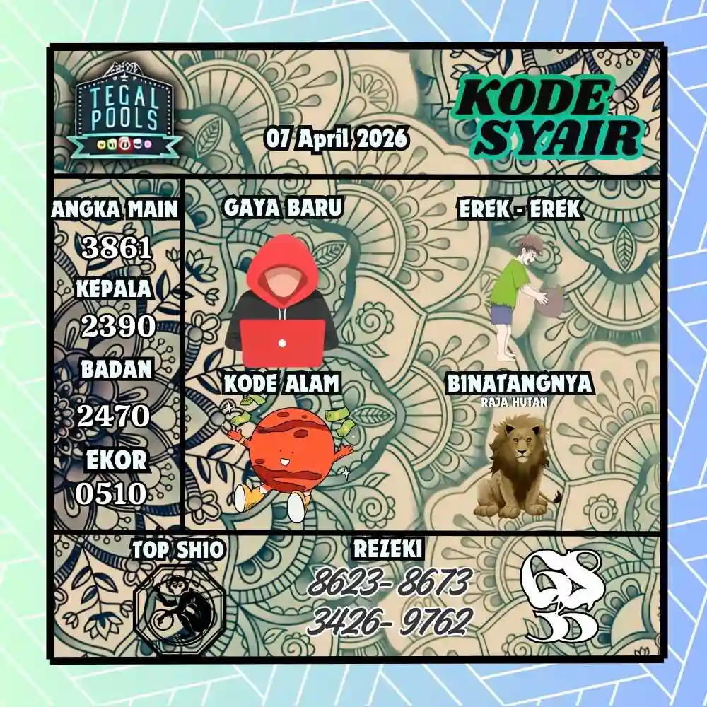 Kode Syair Tegal Pools April 2026