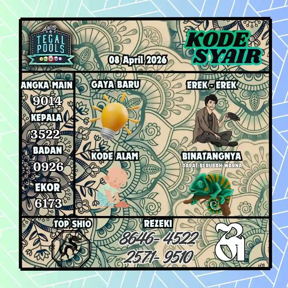 Kode Syair Tegal Pools April 2026