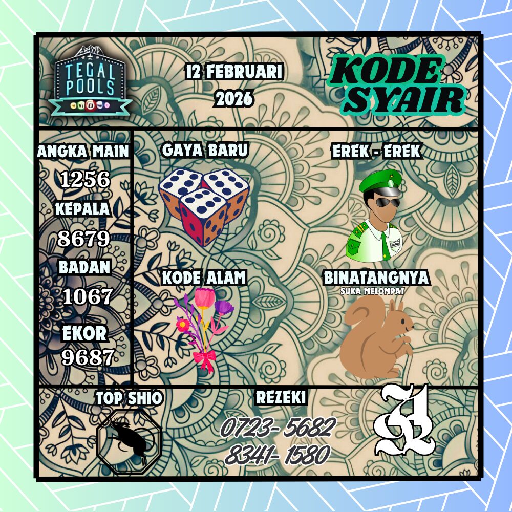 Kode Syair Tegal Pools 12 Februari 2026